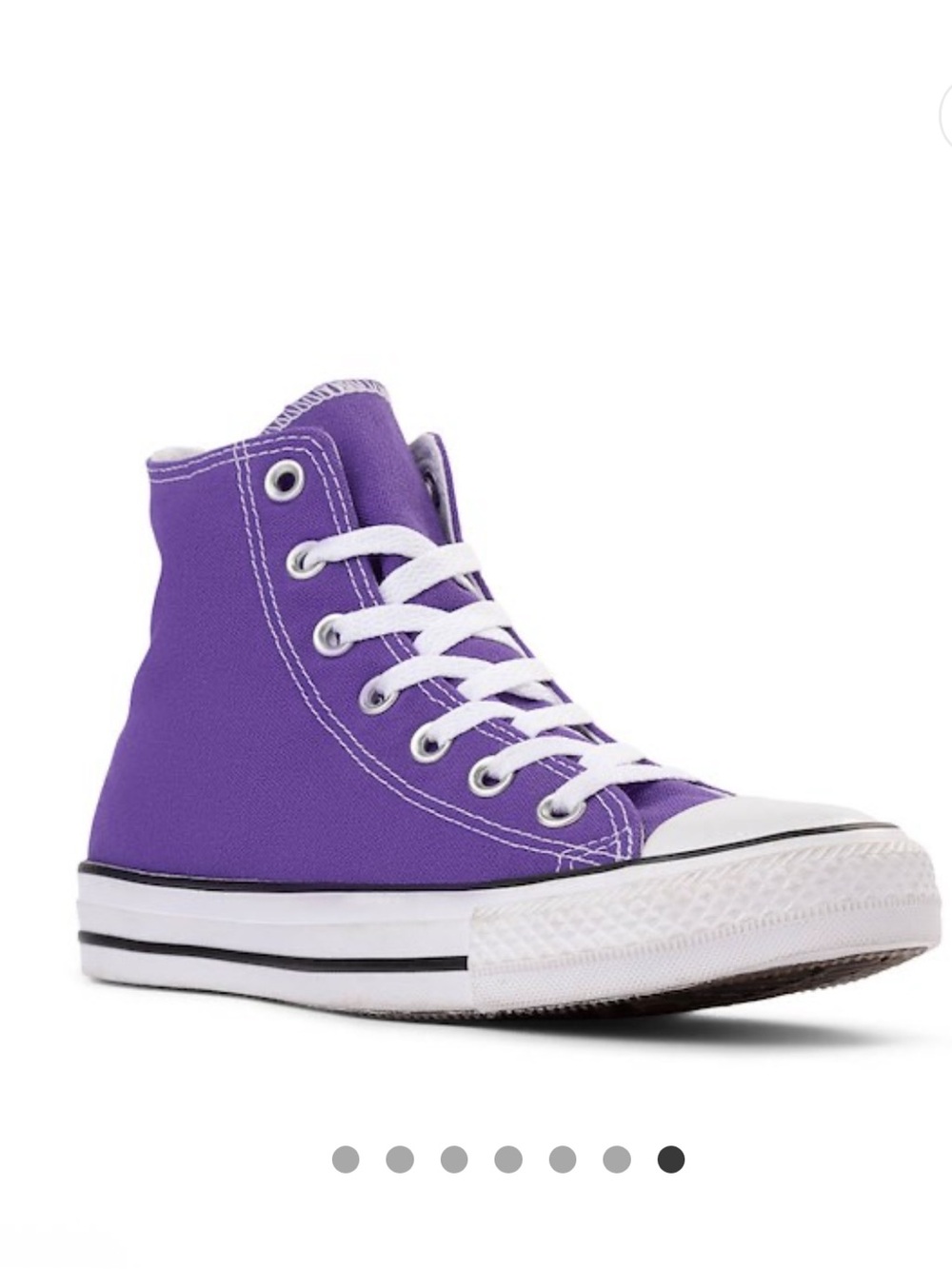EUC Converse Chuck Taylor All Star High-Top Sneaker - Purple, youth girl size 2 - Picture 10 of 10